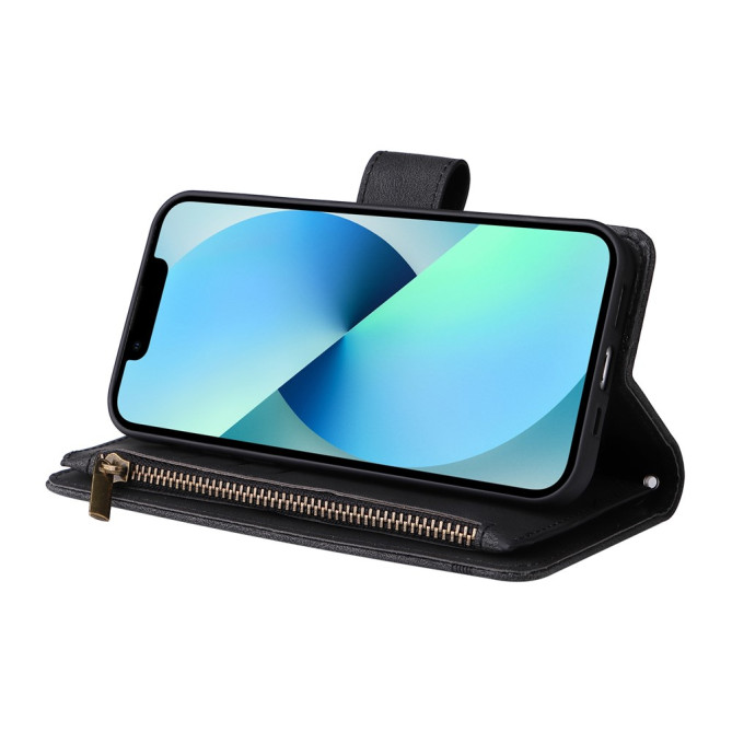 Housse iPhone 13 mini Portefeuille Fermeture Éclair Modèle 4