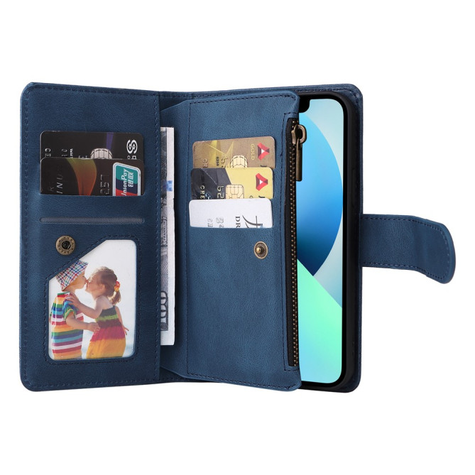 Housse iPhone 13 mini Portefeuille Fermeture Éclair Modèle 4