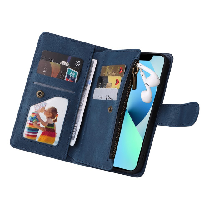 Housse iPhone 13 mini Portefeuille Fermeture Éclair Modèle 4