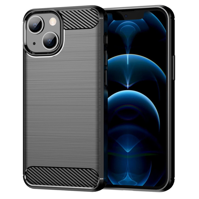 Coque iPhone 13 mini Fibre de Carbone Brossée Modèle 3