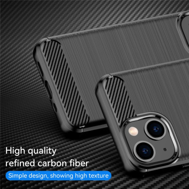 Coque iPhone 13 mini Fibre de Carbone Brossée Modèle 3