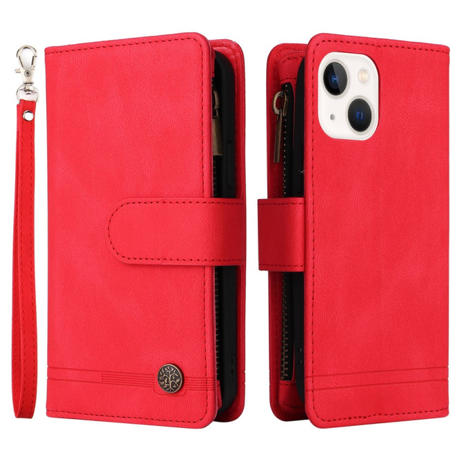 Housse iPhone 13 mini Portefeuille Fermeture Éclair Modèle 4