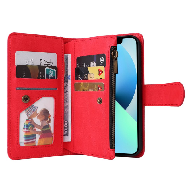 Housse iPhone 13 mini Portefeuille Fermeture Éclair Modèle 4