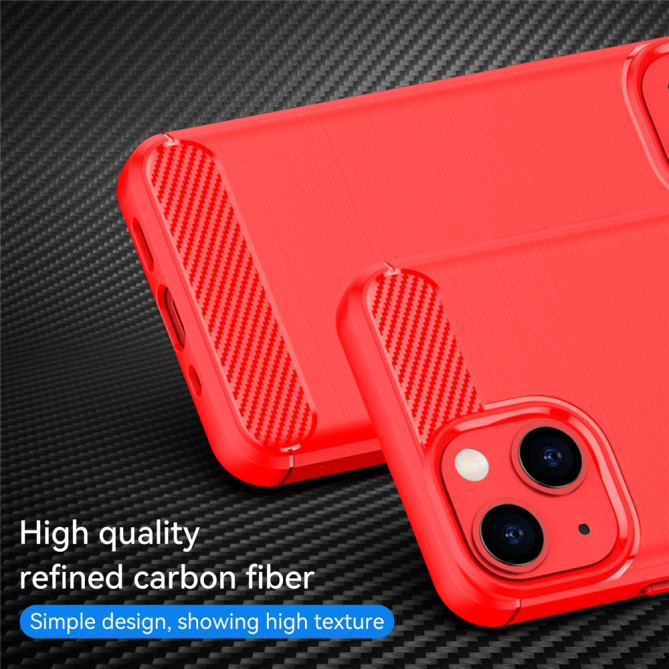 Coque iPhone 13 mini Fibre de Carbone Brossée Modèle 3