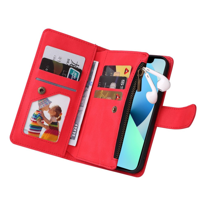Housse iPhone 13 mini Portefeuille Fermeture Éclair Modèle 4