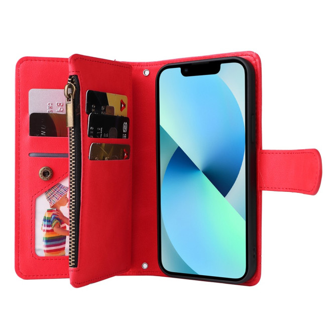 Housse iPhone 13 mini Portefeuille Fermeture Éclair Modèle 4