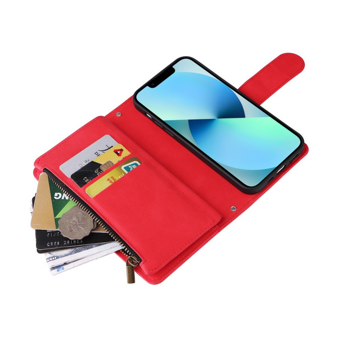Housse iPhone 13 mini Portefeuille Fermeture Éclair Modèle 4