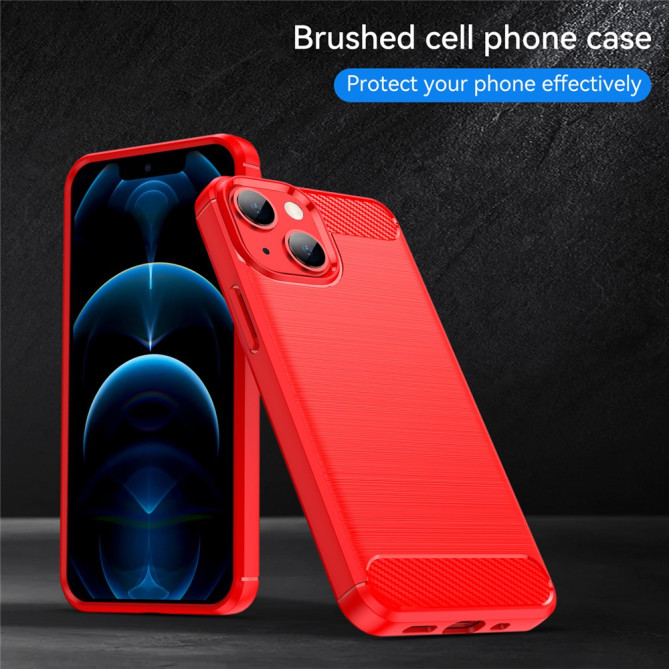 Coque iPhone 13 mini Fibre de Carbone Brossée Modèle 3