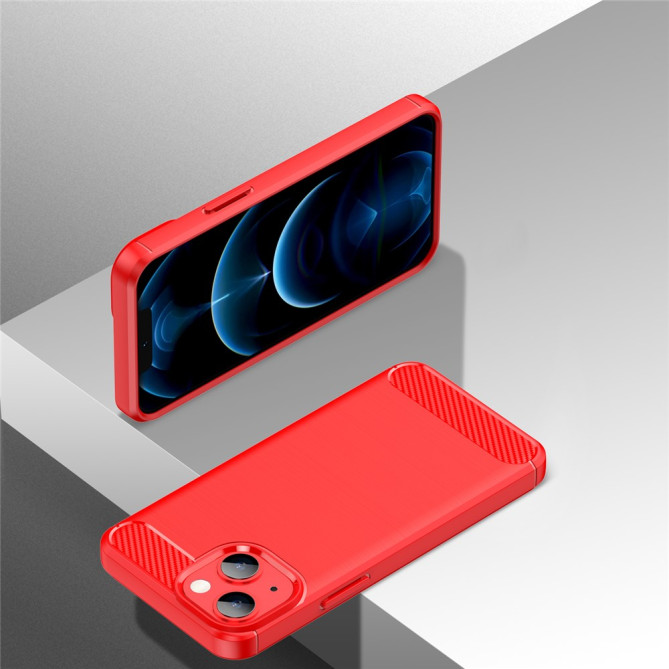 Coque iPhone 13 mini Fibre de Carbone Brossée Modèle 3