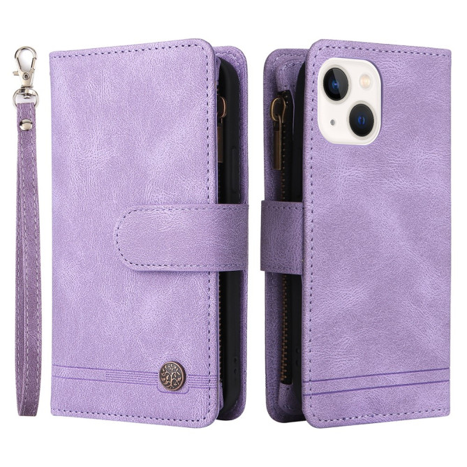 Housse iPhone 13 mini Portefeuille Fermeture Éclair Modèle 4