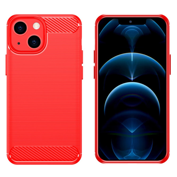 Coque iPhone 13 mini Fibre de Carbone Brossée Modèle 3