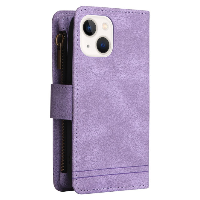 Housse iPhone 13 mini Portefeuille Fermeture Éclair Modèle 4