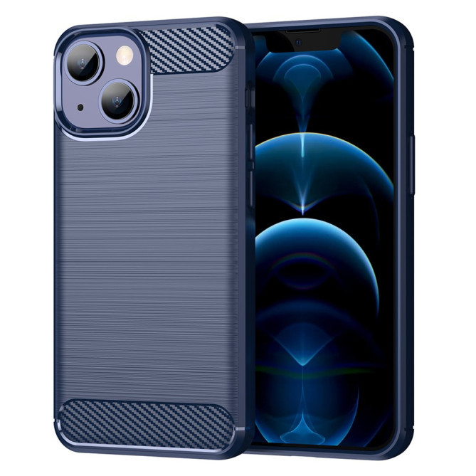 Coque iPhone 13 mini Fibre de Carbone Brossée Modèle 3