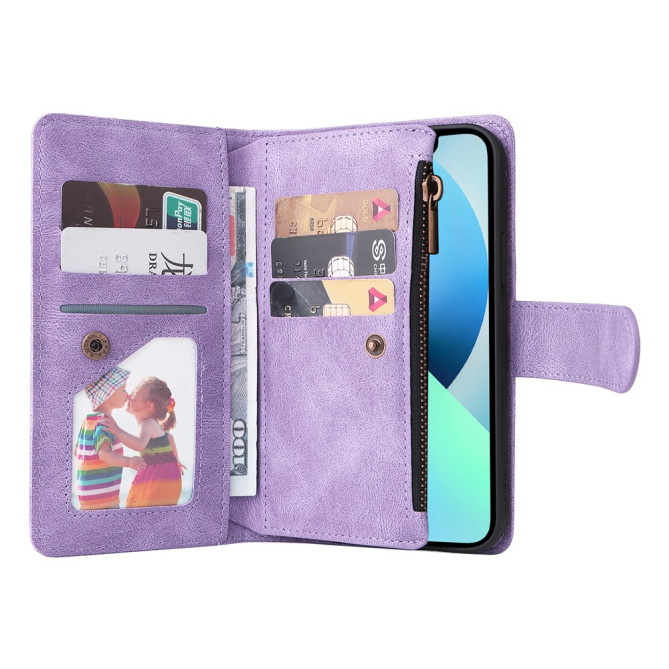 Housse iPhone 13 mini Portefeuille Fermeture Éclair Modèle 4