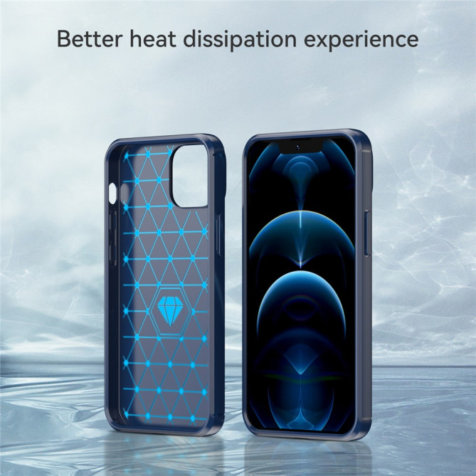 Coque iPhone 13 mini Fibre de Carbone Brossée Modèle 3