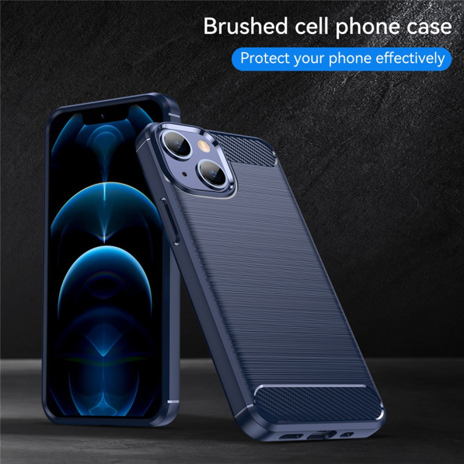 Coque iPhone 13 mini Fibre de Carbone Brossée Modèle 3