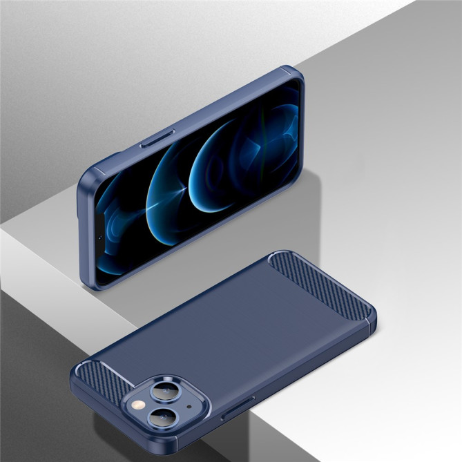 Coque iPhone 13 mini Fibre de Carbone Brossée Modèle 3