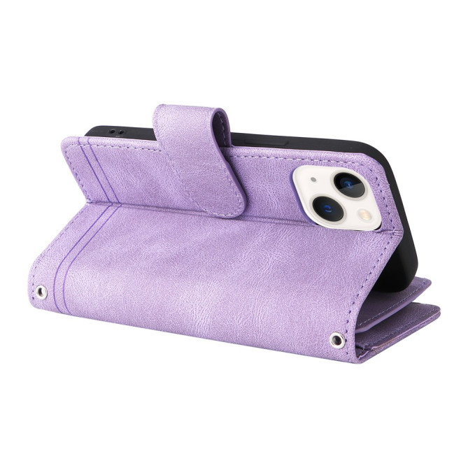 Housse iPhone 13 mini Portefeuille Fermeture Éclair Modèle 4