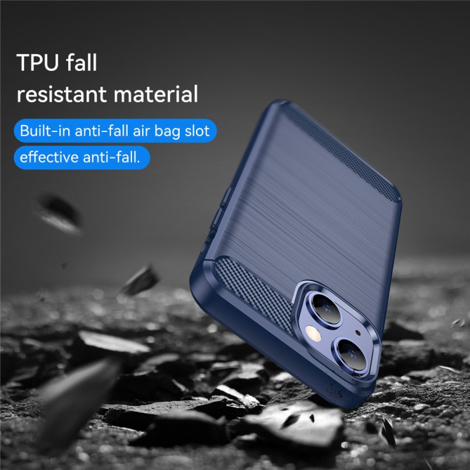Coque iPhone 13 mini Fibre de Carbone Brossée Modèle 3