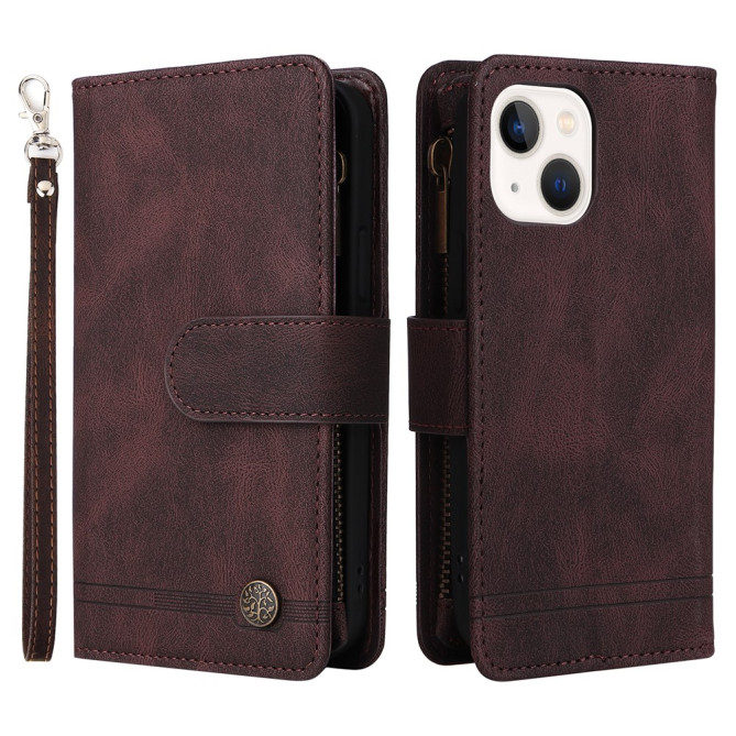 Housse iPhone 13 mini Portefeuille Fermeture Éclair Modèle 4