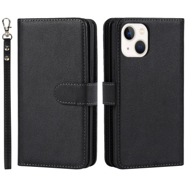 Housse iPhone 13 mini Portefeuille Support avec Dragonne Modèle 5