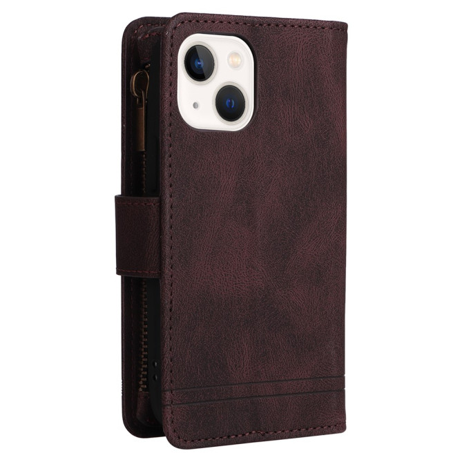 Housse iPhone 13 mini Portefeuille Fermeture Éclair Modèle 4