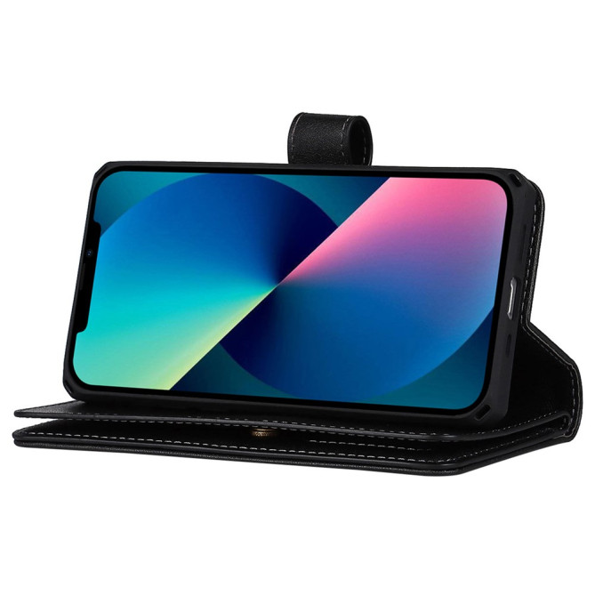Housse iPhone 13 mini Portefeuille Support avec Dragonne Modèle 5
