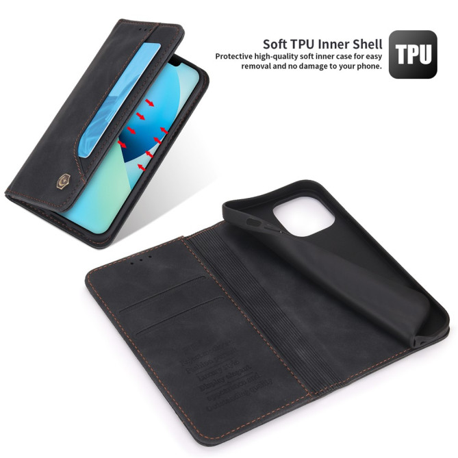Housse iPhone 13 mini POLA Portefeuille Support Rétro