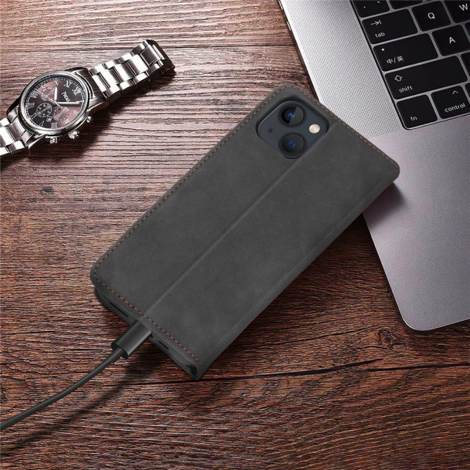Housse iPhone 13 mini POLA Portefeuille Support Rétro
