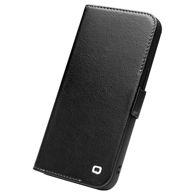Housse iPhone 13 mini QIALINO Portefeuille Cuir Véritable