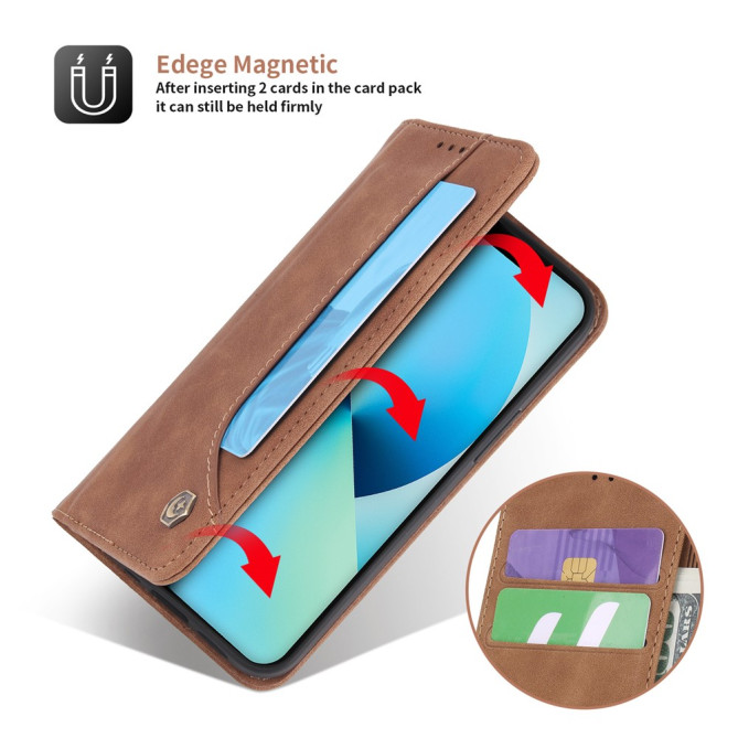 Housse iPhone 13 mini POLA Portefeuille Support Rétro