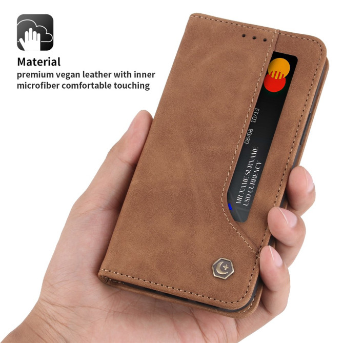 Housse iPhone 13 mini POLA Portefeuille Support Rétro