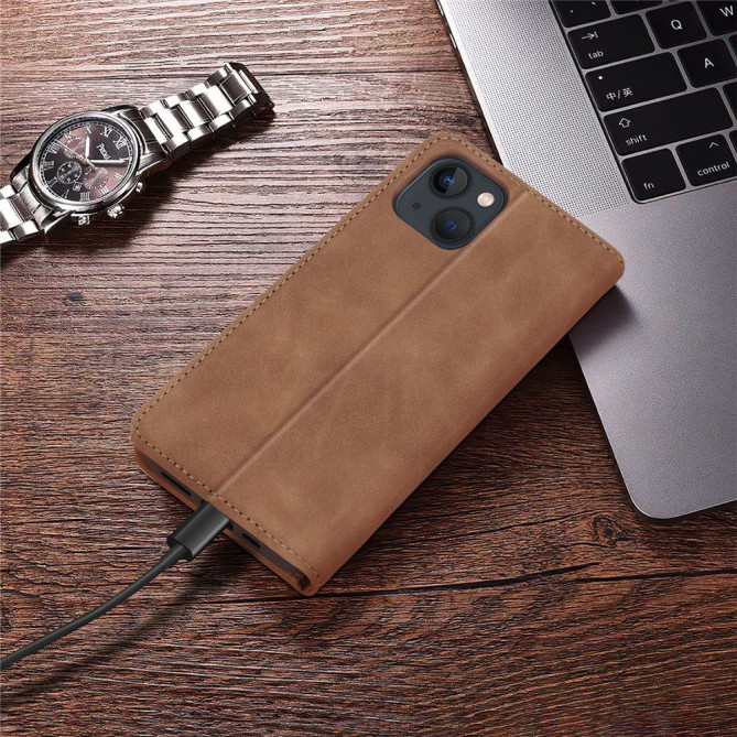 Housse iPhone 13 mini POLA Portefeuille Support Rétro