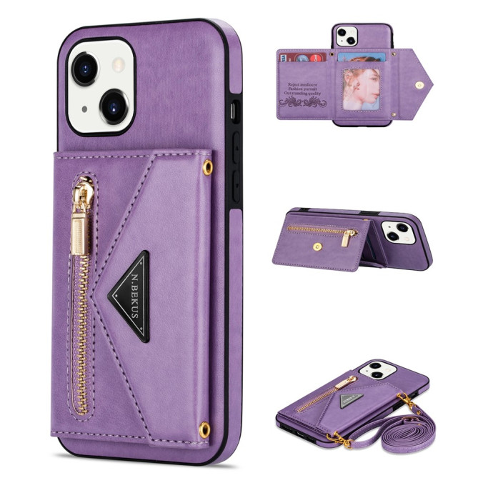 Housse iPhone 13 mini N.BEKUS Portefeuille Support