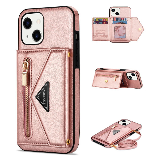 Housse iPhone 13 mini N.BEKUS Portefeuille Support