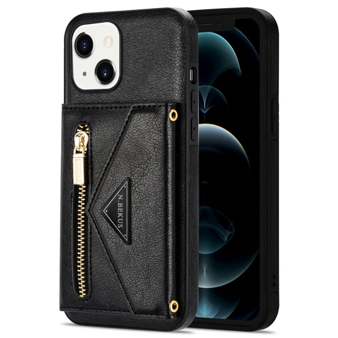 Housse iPhone 13 mini N.BEKUS Portefeuille Support