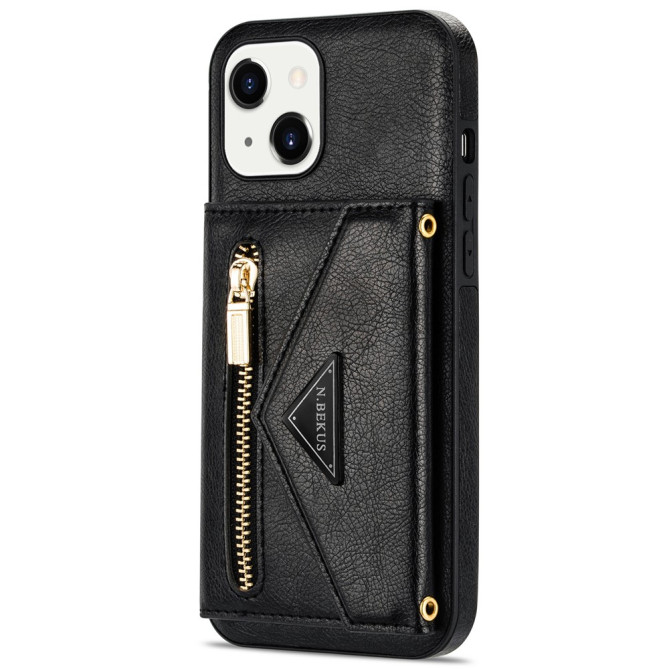 Housse iPhone 13 mini N.BEKUS Portefeuille Support