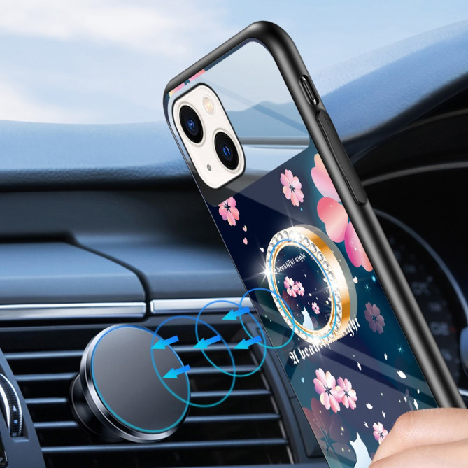 Housse iPhone 13 mini Fleurs Modèle 2
