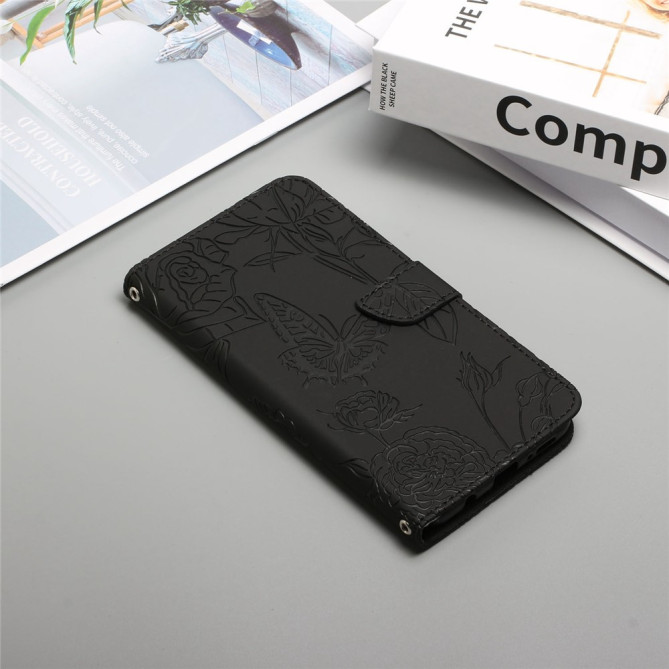 Housse iPhone 13 mini Papillon Floral Portefeuille Support Modèle 5