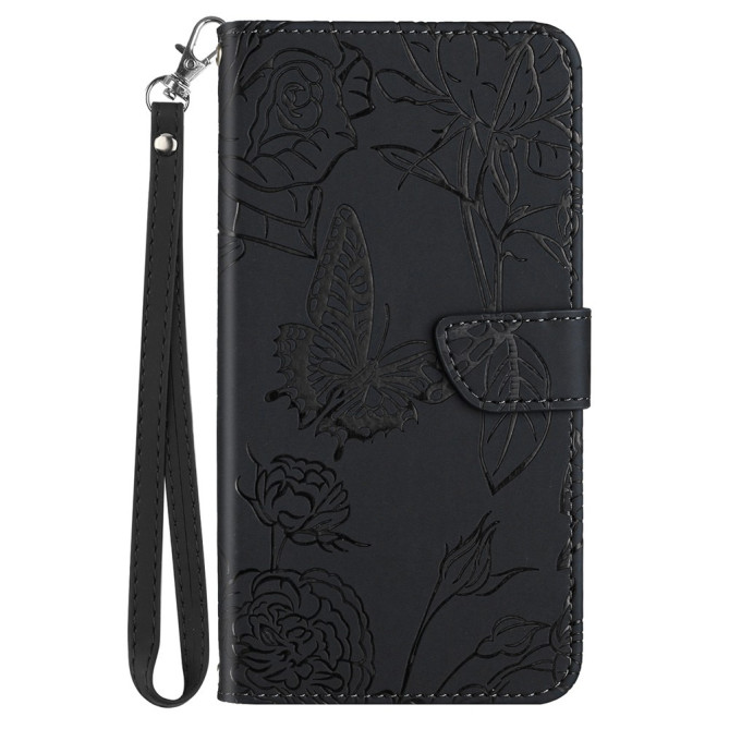 Housse iPhone 13 mini Papillon Floral Portefeuille Support Modèle 5