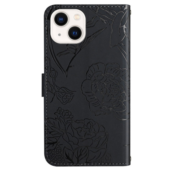 Housse iPhone 13 mini Papillon Floral Portefeuille Support Modèle 5