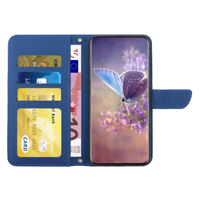 Housse iPhone 13 mini Papillon Floral Portefeuille Support Modèle 5
