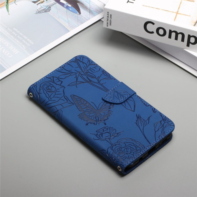 Housse iPhone 13 mini Papillon Floral Portefeuille Support Modèle 5