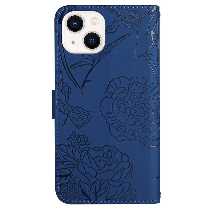 Housse iPhone 13 mini Papillon Floral Portefeuille Support Modèle 5
