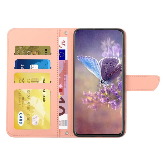 Housse iPhone 13 mini Papillon Floral Portefeuille Support Modèle 5