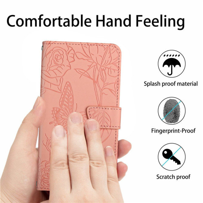 Housse iPhone 13 mini Papillon Floral Portefeuille Support Modèle 5