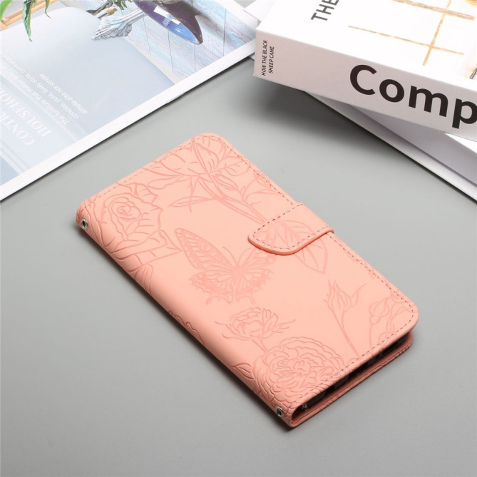 Housse iPhone 13 mini Papillon Floral Portefeuille Support Modèle 5