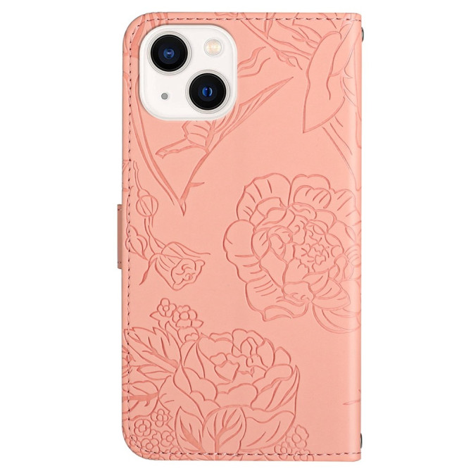 Housse iPhone 13 mini Papillon Floral Portefeuille Support Modèle 5