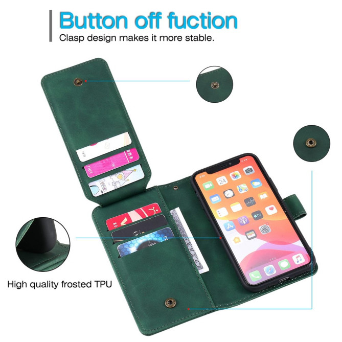 Housse iPhone 13 mini Portefeuille Support Magnétique Modèle 9