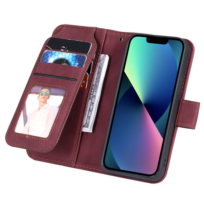 Housse iPhone 13 mini Portefeuille Support Magnétique Modèle 9